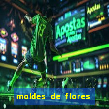 moldes de flores gigantes para imprimir